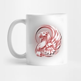 Red Royal Lion Mug